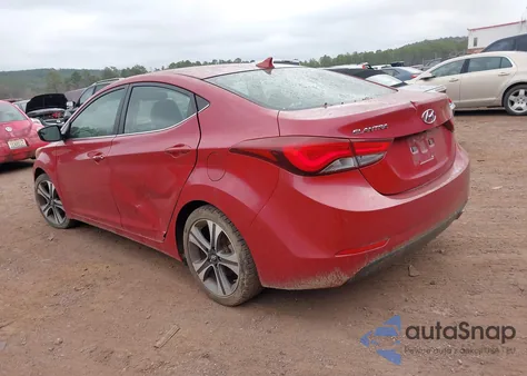 2014 Hyundai Elantra Sport z USA, uszkodzony, nr VIN KMHDH4AH7EU160779